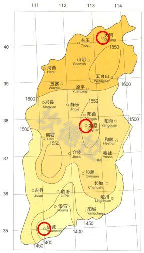 山西省南北辐射差多少？